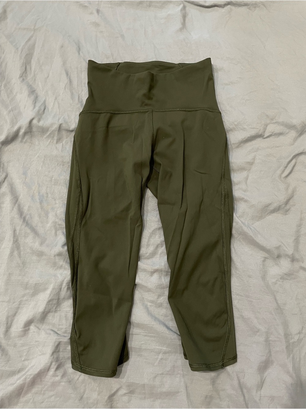lululemon athletica Olive Green High-Waist Leggings
